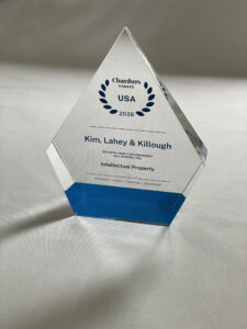 Kim Lahey and Killough Chambers award plaque - South Carolina intellectual property