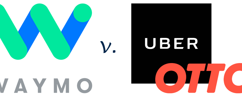 Waymo, Uber and Otto logos
